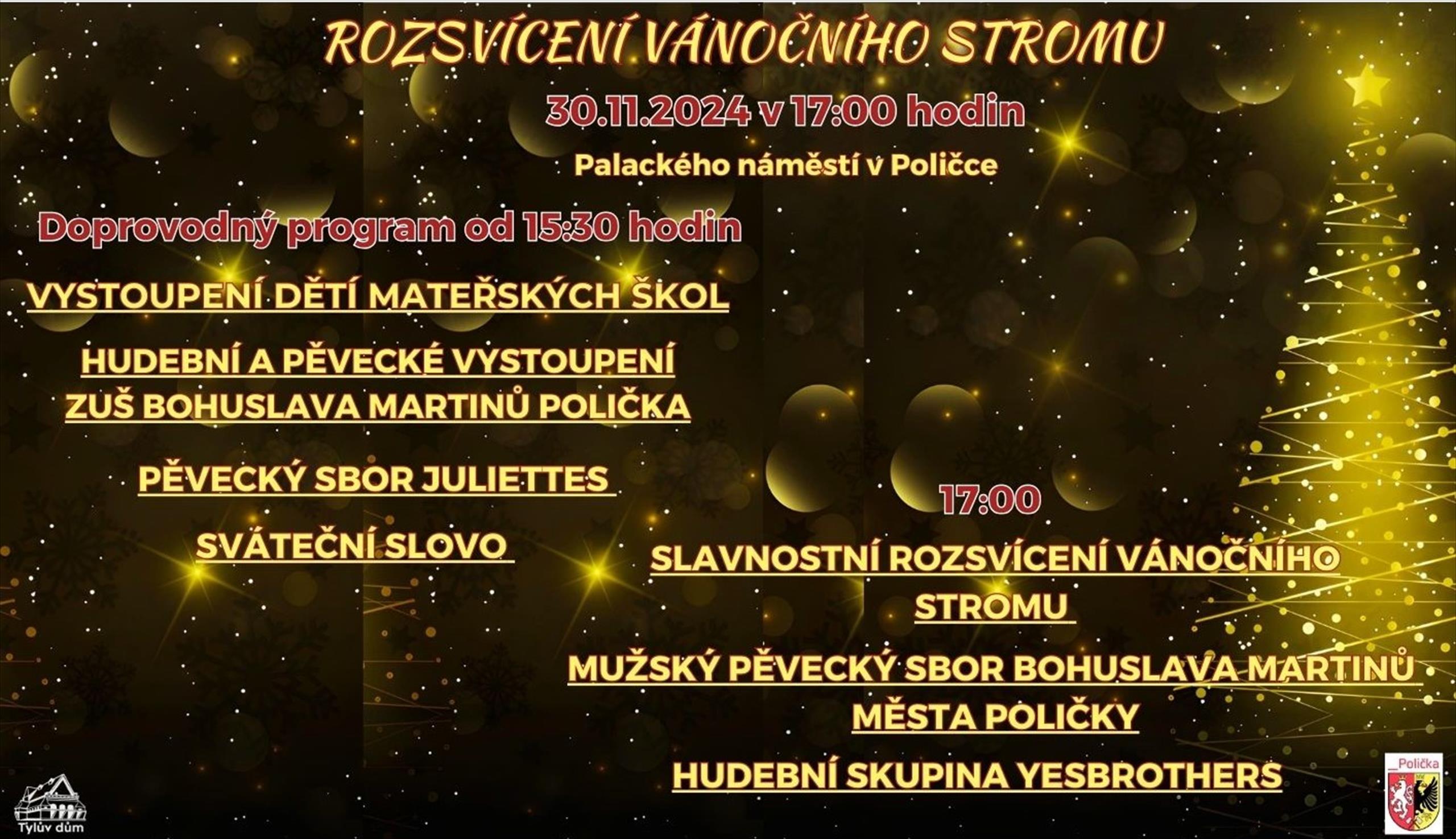 Rozsvícení vánočního stromu