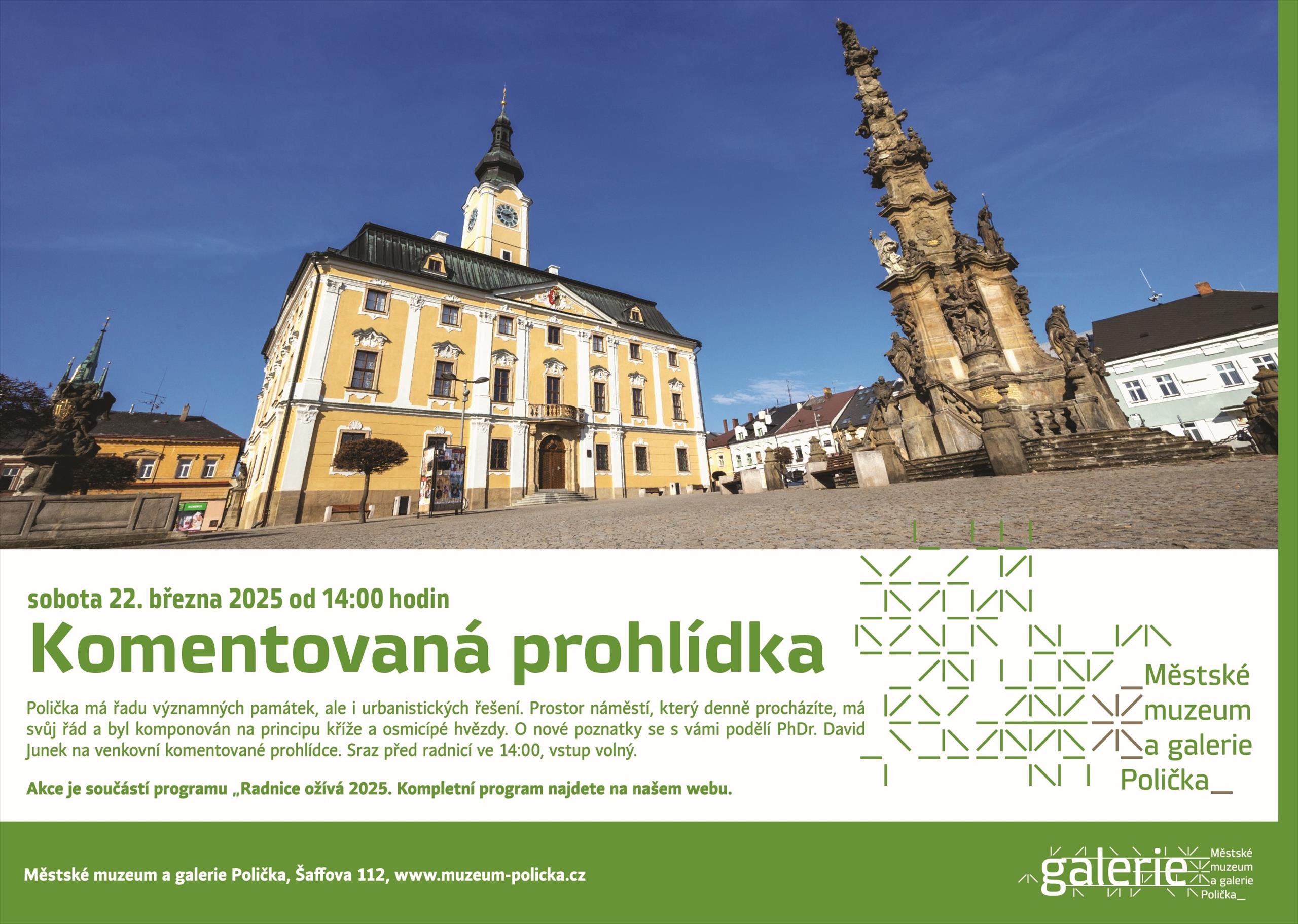 Komponované náměstí v Poličce - komentovaná procházka 