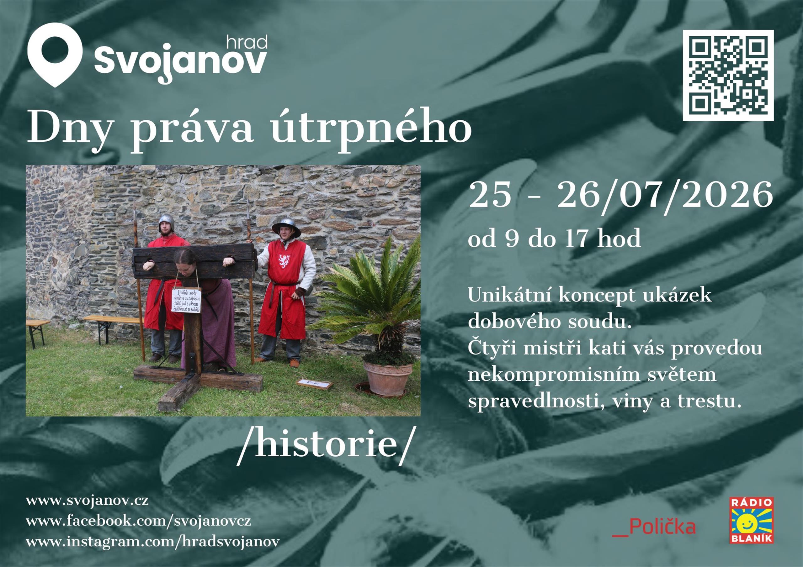 Dny práva útrpného na hradě Svojanově